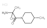 2-Amino-2-methyl-1-(4-methyl-1-piperidinyl)-1-propanone hydrochloride结构式