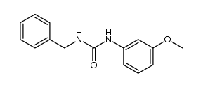 N-benzyl-N'-(3-methoxy-phenyl)-urea Structure