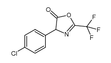 4-(4-chlorophenyl)-2-(trifluoromethyl)oxazol-5(4H)-one Structure