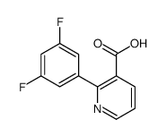 2-(3,5-difluorophenyl)pyridine-3-carboxylic acid结构式