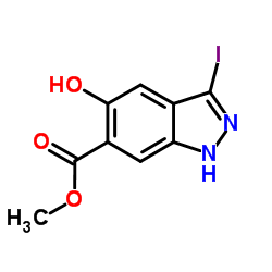 Methyl 5-hydroxy-3-iodo-1H-indazole-6-carboxylate图片