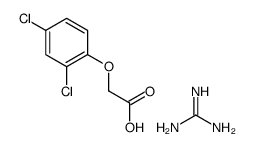 2-(2,4-dichlorophenoxy)acetic acid,guanidine Structure