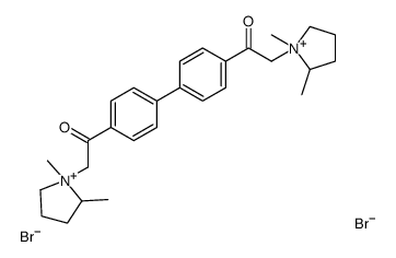 4,4'-Bis((2-methylpyrrolidino)acetyl)biphenyl dimethiobromide结构式