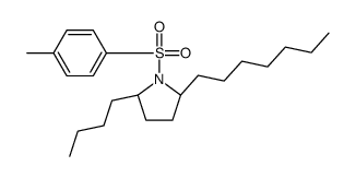 (2R,5R)-2-butyl-5-heptyl-1-(4-methylphenyl)sulfonylpyrrolidine结构式