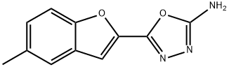 5-(5-methyl-1-benzofuran-2-yl)-1,3,4-oxadiazol-2-amine Structure