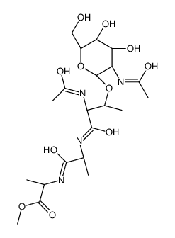 3-O-(2-acetamido-2-deoxygalactopyranosyl)-acetyl-threonyl-alanyl-alanine methyl ester结构式