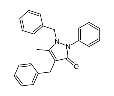 1,4-dibenzyl-5-methyl-2-phenyl-1,2-dihydro-pyrazol-3-one Structure