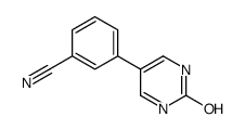 3-(2-oxo-1H-pyrimidin-5-yl)benzonitrile结构式