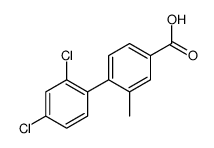 4-(2,4-dichlorophenyl)-3-methylbenzoic acid结构式