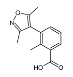 3-(3,5-dimethyl-1,2-oxazol-4-yl)-2-methylbenzoic acid结构式