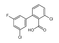 2-chloro-6-(3-chloro-5-fluorophenyl)benzoic acid Structure