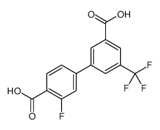 4-[3-carboxy-5-(trifluoromethyl)phenyl]-2-fluorobenzoic acid Structure