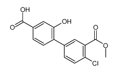 4-(4-chloro-3-methoxycarbonylphenyl)-3-hydroxybenzoic acid Structure