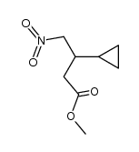 methyl 4-nitro-3-cyclopropylbutanoate Structure