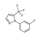 1-(3-FLUOROPHENYL)-5-(TRIFLUOROMETHYL)-1H-PYRAZOLE结构式