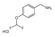 [4-(difluoromethoxy)phenyl]methanamine,hydrochloride结构式