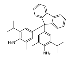 4-[9-(4-amino-3-methyl-5-propan-2-ylphenyl)fluoren-9-yl]-2-methyl-6-propan-2-ylaniline Structure