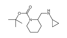 2-[(环丙基氨基)甲基]-1-哌啶甲酸叔丁酯结构式