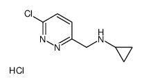 (6-Chloro-pyridazin-3-ylmethyl)-cyclopropyl-amine structure