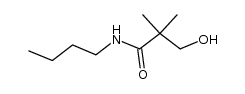 N-butyl-3-hydroxy-2,2-dimethylpropanamide结构式