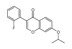 3-(2-fluorophenyl)-7-propan-2-yloxychromen-4-one结构式