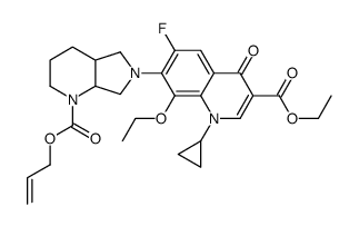 N-Allyloxycarbonyl 8-Ethoxy Moxifloxacin Ethyl Ester Structure