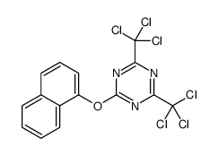 2-naphthalen-1-yloxy-4,6-bis(trichloromethyl)-1,3,5-triazine Structure