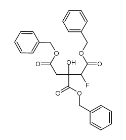 D,L-fluorocitric acid tribenzyl ester Structure