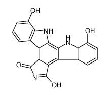 5H-Indolo[2,3-a]pyrrolo[3,4-c]carbazole-5,7- (6H)-dione,12,13-dihydro-1,11-dihydroxy结构式