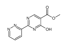 methyl 4-hydroxy-2-(pyridazin-3-yl)pyrimidine-5-carboxylate结构式