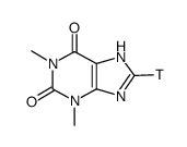 theophylline, [8-3h]结构式