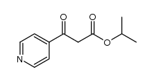 isopropyl 3-(4-pyridinyl)-3-keto-propionate Structure
