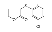 ethyl 2-(4-chloropyridin-2-yl)sulfanylacetate Structure