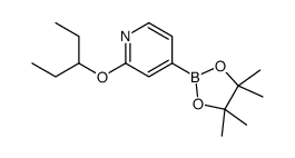 2-pentan-3-yloxy-4-(4,4,5,5-tetramethyl-1,3,2-dioxaborolan-2-yl)pyridine Structure