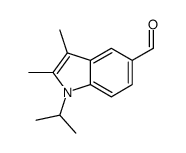 2,3-dimethyl-1-(propan-2-yl)-1H-indole-5-carboxaldehyde结构式
