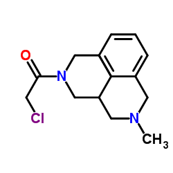 1-(3-{[Benzyl(methyl)amino]methyl}-1-piperidinyl)-2-chloroethanone结构式