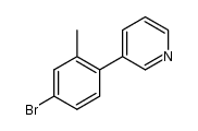 3-(4-bromo-2-methylphenyl)pyridine Structure