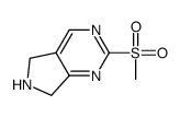 2-Methanesulfonyl-6,7-dihydro-5H-pyrrolo[3,4-d]pyrimidine Structure