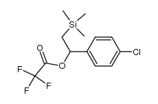 1-(4-chlorophenyl)-2-(trimethylsilyl)ethyl 2,2,2-trifluoroacetate Structure