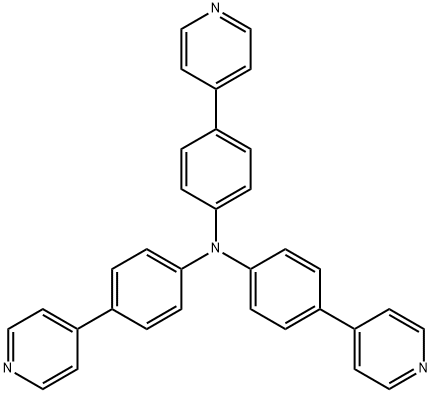 Tris(4-(pyridin-4-yl)phenyl)amine Structure