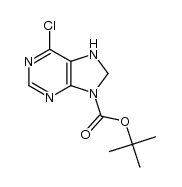 9-tert-butoxycarbonyl-6-chloro-7,8-dihydropurine Structure