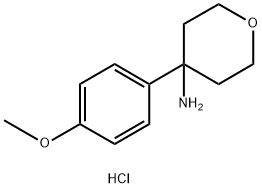 4-(4-甲氧苯基)噁烷-4-胺盐酸结构式