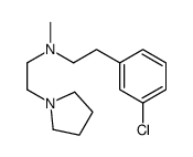 2-(3-chlorophenyl)-N-methyl-N-(2-pyrrolidin-1-ylethyl)ethanamine结构式