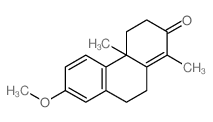 7-methoxy-1,4a-dimethyl-3,4,9,10-tetrahydrophenanthren-2-one structure