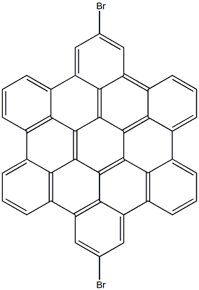 2,11-dibromohexabenzo[bc,ef,hi,kl,no,qr]coronene结构式