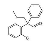 2-(2-chlorophenyl)-2-phenylpentanal结构式