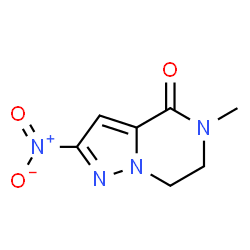 5-甲基-2-硝基-6,7-二氢吡唑并[1,5-a]吡嗪-4(5H)-酮图片