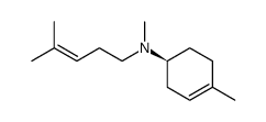 (-)-(1S)-N,4-dimethyl-N-(4-methyl-3-pentenyl)-3-cyclohexenamine Structure