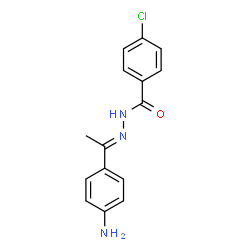 N'-[(E)-1-(4-aminophenyl)ethylidene]-4-chlorobenzohydrazide Structure