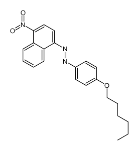 (4-hexoxyphenyl)-(4-nitronaphthalen-1-yl)diazene结构式